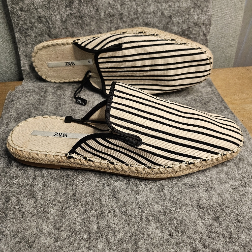 Zara Espadrilles Mule Size 9